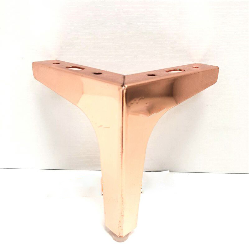 Китай 6-дюймовый металлический золотой хромированный треугольник Y-образные ножки дивана шкафа, производитель