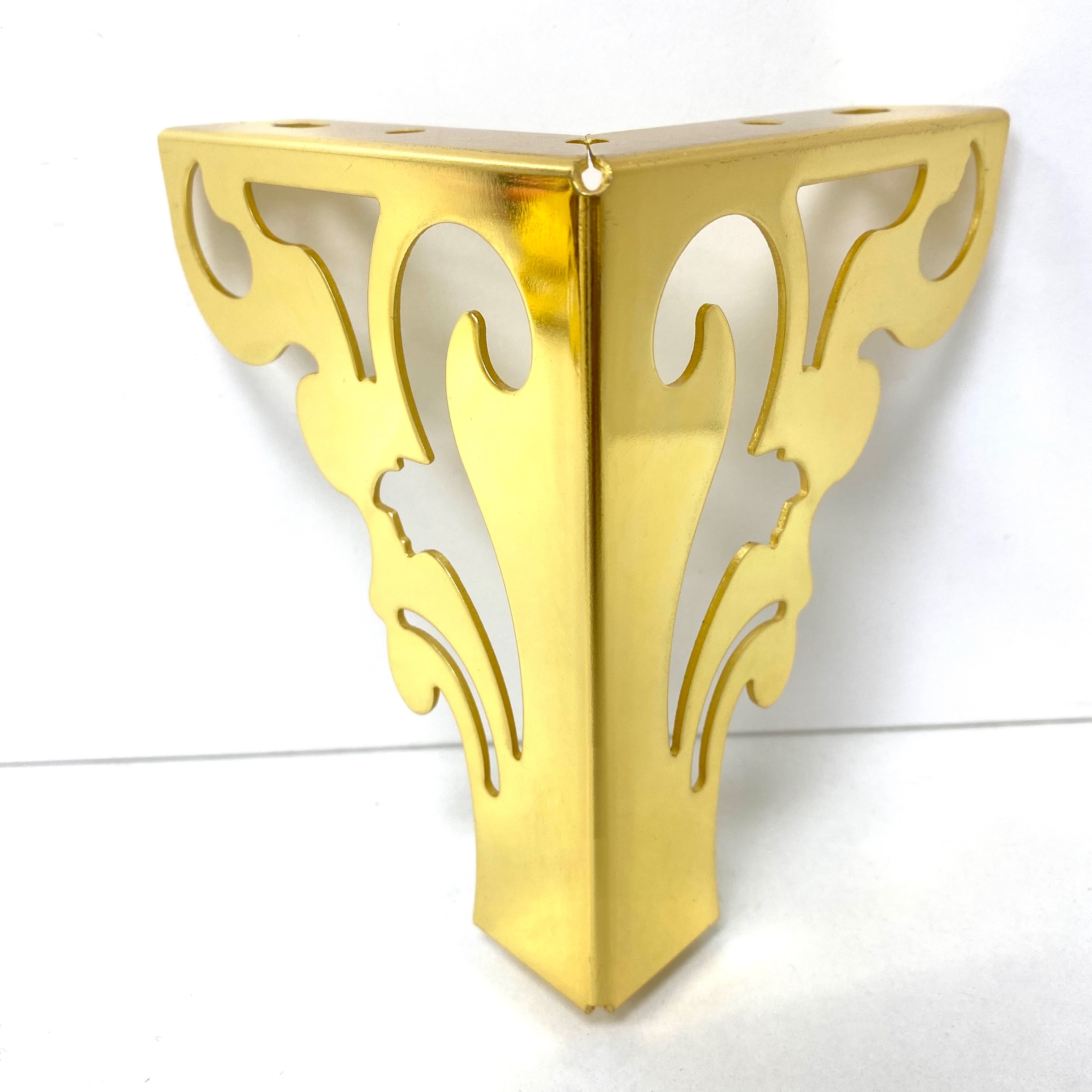 13cm Gold Hollow T shape sofa foot for furniture cabinet