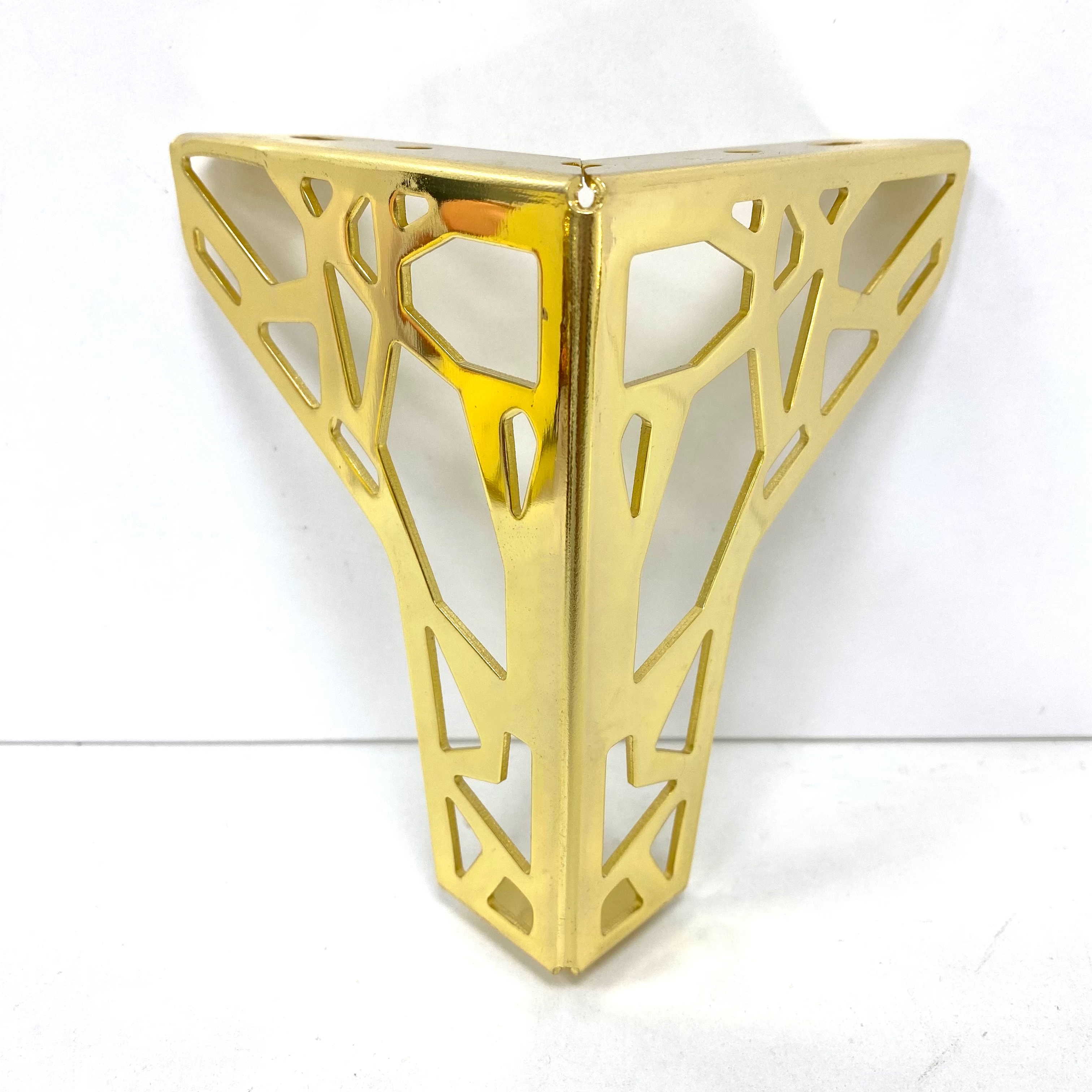 Gold Metal Triangle Corner Sofa Legs For Couch Furniture