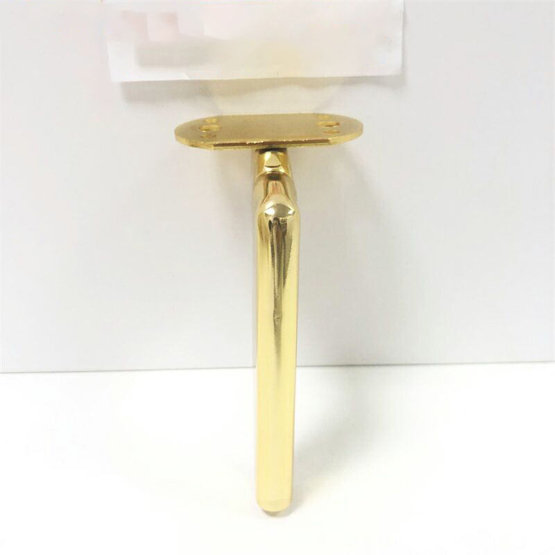 6 Inch Gold Metal 90 Degree L Shaped Furniture Feet For Sofa