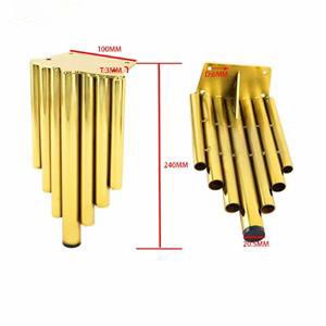 Китай Современные 6-дюймовые железные металлические золотые диванные ножки Фуритуре, производитель