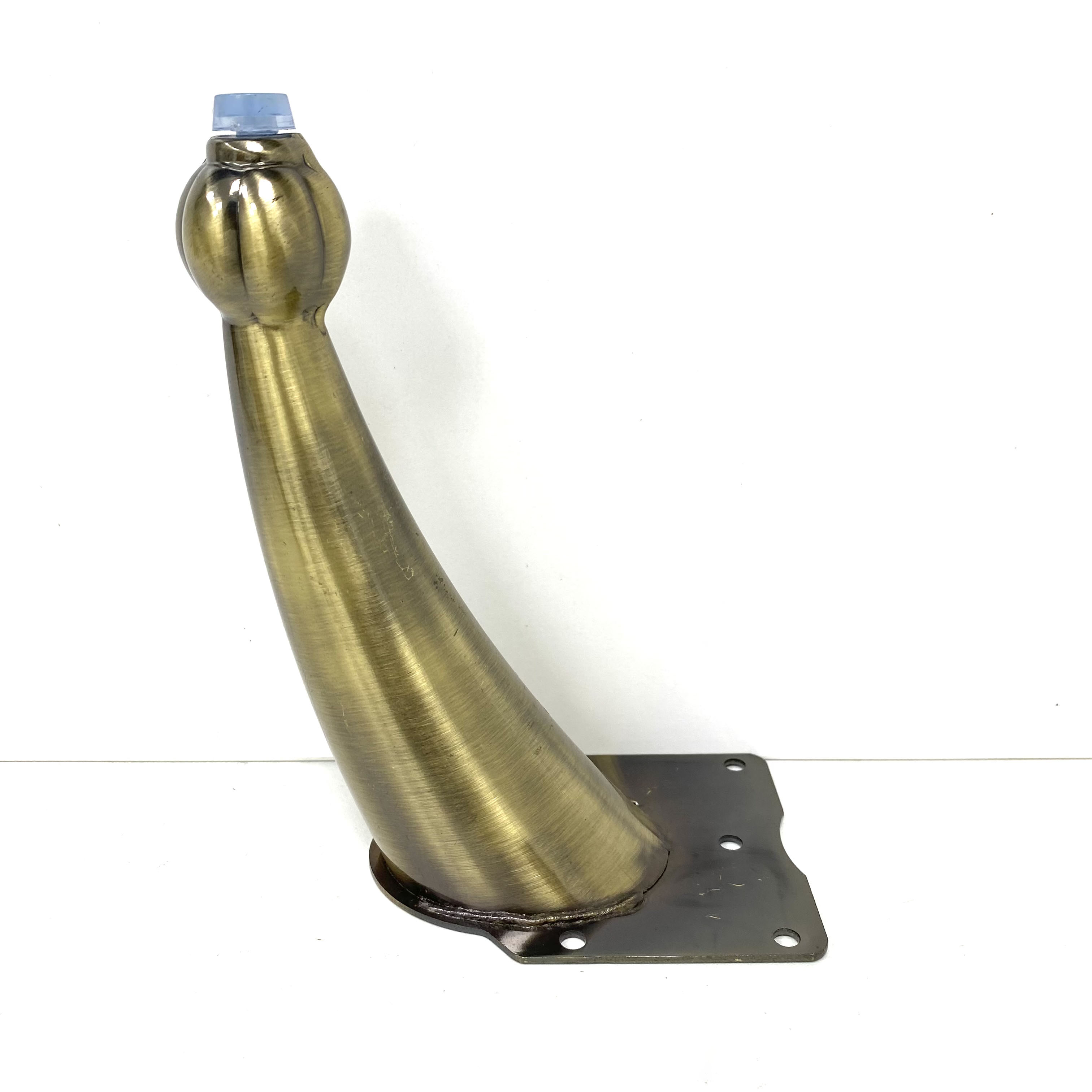 Trumpet leg Bronze metal furniture legs Inclined leg Cabinet support leg