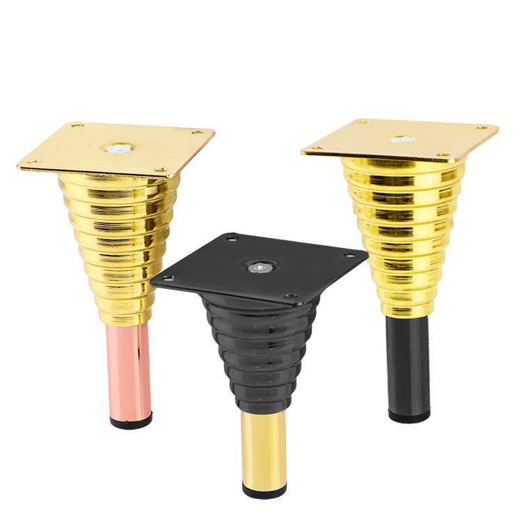 Cone Shape Furniture Table Cabinet Foot Sofa Metal Gold Couch Leg Slant Feet Living Room High Quality Chair Legs