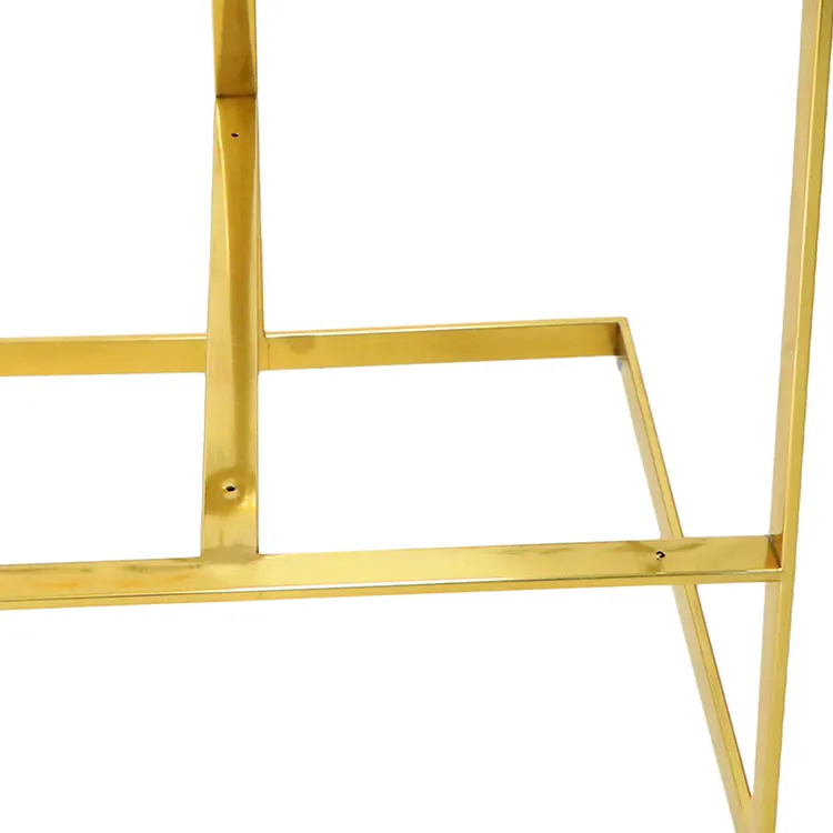 Customized golden stainless steel furniture sofa chair frames for sale