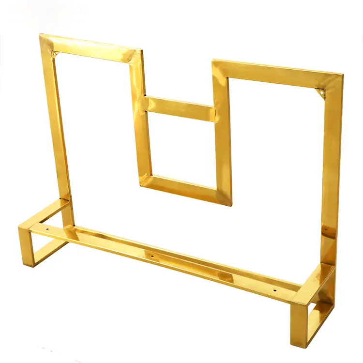 Китай Оптовый каркас дивана из нержавеющей стали с золотой рамой для мебели для украшения, производитель