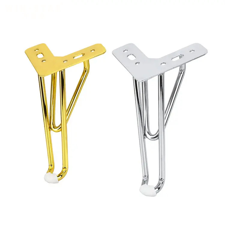 Modern hardware leg Metal feet Sofa Leg Chair Support foot Gold Brass Steel Furniture Feet