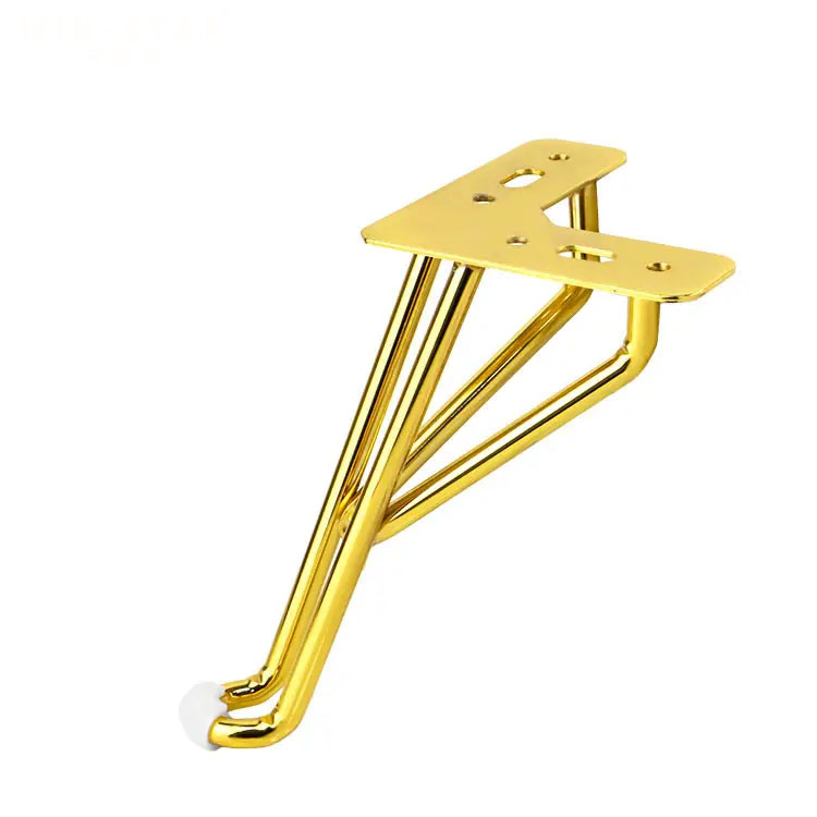 Modern hardware leg Metal feet Sofa Leg Chair Support foot Gold Brass Steel Furniture Feet