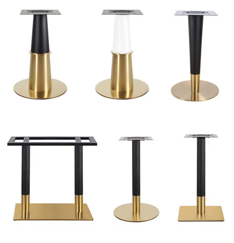 Restaurant Simple Gold Plated frame Leg Stand Stainless Steel Dining Table frame feet Decorative frame feet Metal frame leg