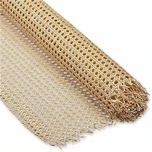 Top de alta qualidade malha natural rattan cana webbing rolo tecer branqueado 100% real webbing cana rattan