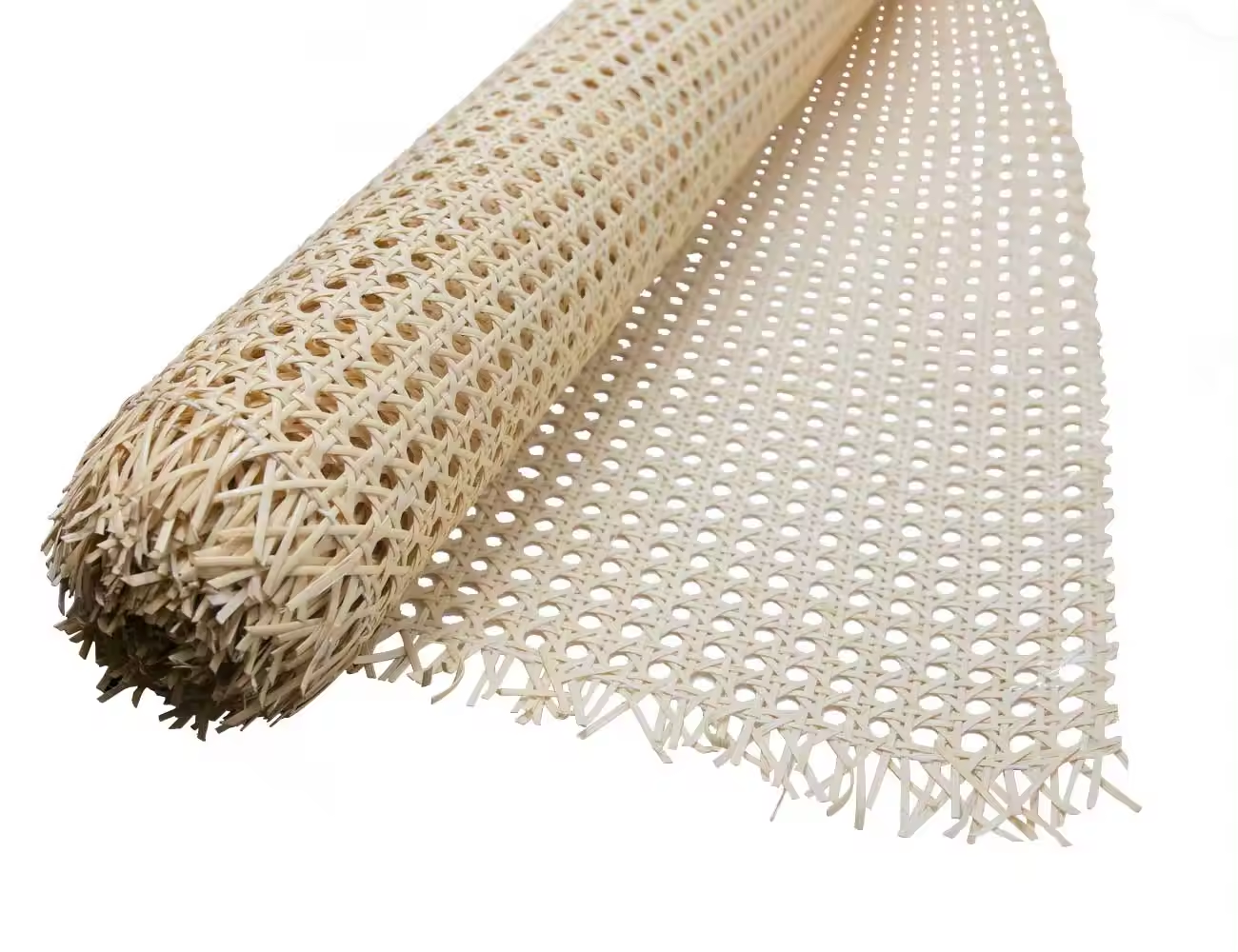 Китай Высококачественная натуральная сетка из ротанговой трости, рулонная ткань, отбеленная 100% настоящая лямка из ротанга, производитель