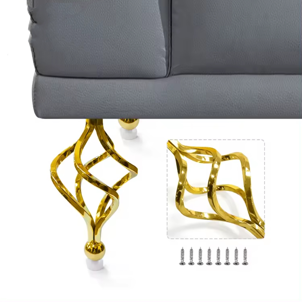 Flower shape sofa leg stamen feet golden legs furniture foot