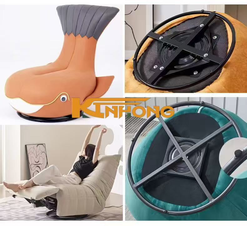 High Quality 600mm Black Single Sofa Chair Base Replacement Modern Design Metal Mechanism for Home Office Living Room & Bedroom