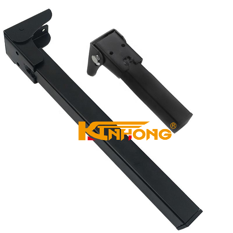 Custom Height Hidden Folding Furniture Table Legs Metal, Metal or Steel Black Sofa Legs for Sofa Iron I Shape Bed/cabinet/sofa