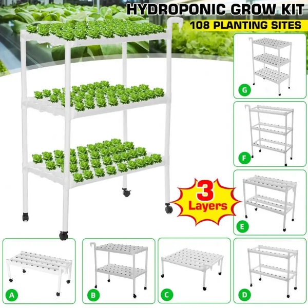 Complete Horizontal Hydroponic System