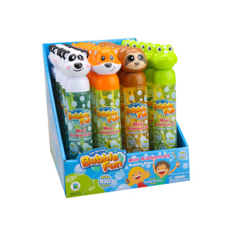 Bubble Fun 6oz Bubble Tube met Dierenkop 24pcs/PDQ