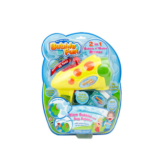 Bubble Fun 2 In 1 B/O Water Squiring Bubble Gun