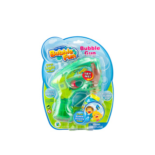 Bubble Fun B/O Transparent Bubble Gun with Light