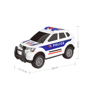 Camion de police à friction avec lumière et son
