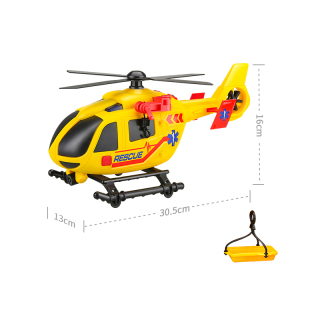 Helikopter z wolnym kołem ze światłem i dźwiękiem