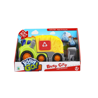 19.5cm Cartoon Garbage Truck with Try Me