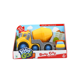 19.5cm Cartoon Concrete Mixer Truck with Try Me