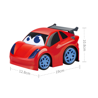 Auto dei cartoni animati a ruota libera da 19 cm con provami