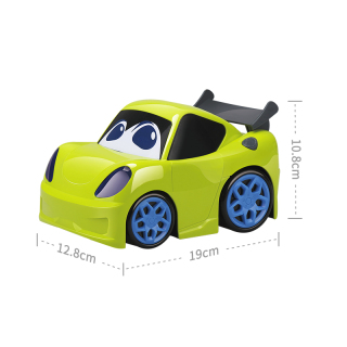 Auto dei cartoni animati a ruota libera da 19 cm con provami