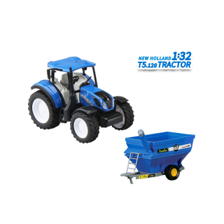 1:32 Farm Set with New Holland T5 Licensed Tractor and House
