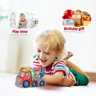 19.5cm Cartoon Tow Rescue Truck with Try Me