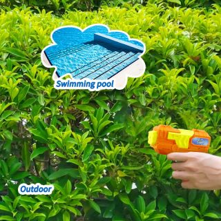 Aqua Quest 11 cm Mini-Wasserpistole Orange und Weiß sortiert