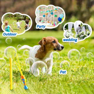 Bubble Fun Large Bubble Wand with 2 Color Assorted