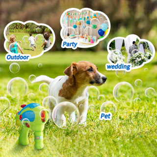 Bubble Fun Giant 2 in 1 B/O Water Squiring Bubble Gun