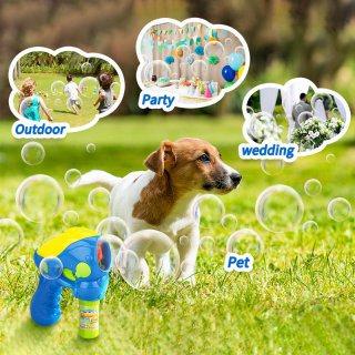 Pistola mágica de burbujas con pilas Bubble Fun