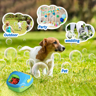 Bubble Fun B/O Small Bubble Machine with 2 Color Assorted