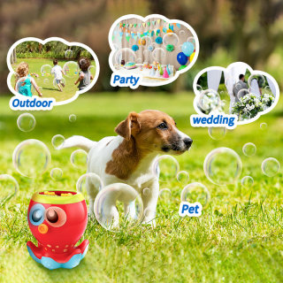 Bubble Fun B/O Octopus Bubble Machine with Light