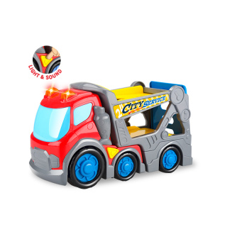 Cartoon autotransportmakelaar van 31 cm