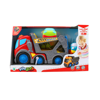 Cartoon autotransportmakelaar van 31 cm