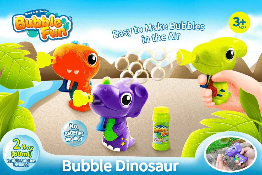 Supply Bubble Fun Friction Powered Bubble Dinosaur Wholesale Factory