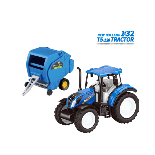 1:32 Farm Playset with Freewheel New Holland T5 Tractor DHPF30115A-2