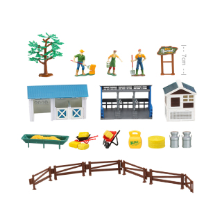 1:32 Bauernhof-Spielset mit Freilauf New Holland T5 Traktor DHPF30106A