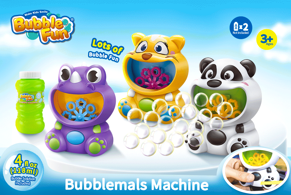 Supply Bubble Fun B/O Bubble Animal Machine Wholesale Factory HK P&C