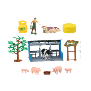 1:32 Farm Set with New Holland T5 Licensed Tractor and House