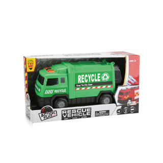 Friction Garbage Truck with Try Me Funciton
