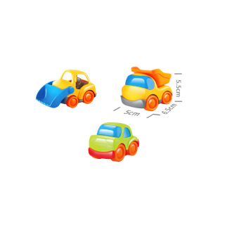 3pcs Mini Car Playset with Playmat
