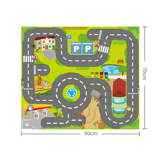3pcs Mini Car Playset with Playmat