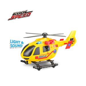 Helikopter z wolnym kołem ze światłem i dźwiękiem