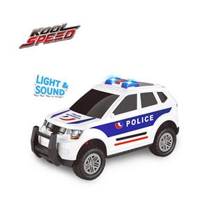 Camion de police à friction avec lumière et son
