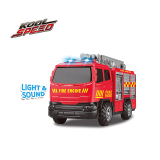 Camion de pompiers à friction avec lumière et son