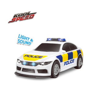 Voiture de police à friction avec lumière et son
