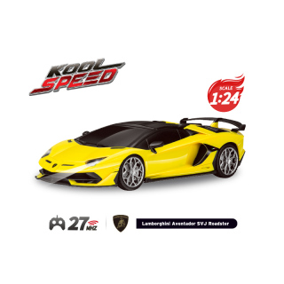 Licencjonowany samochód R/C Lamborghini Aventador SVJ Roadster w skali 1:24